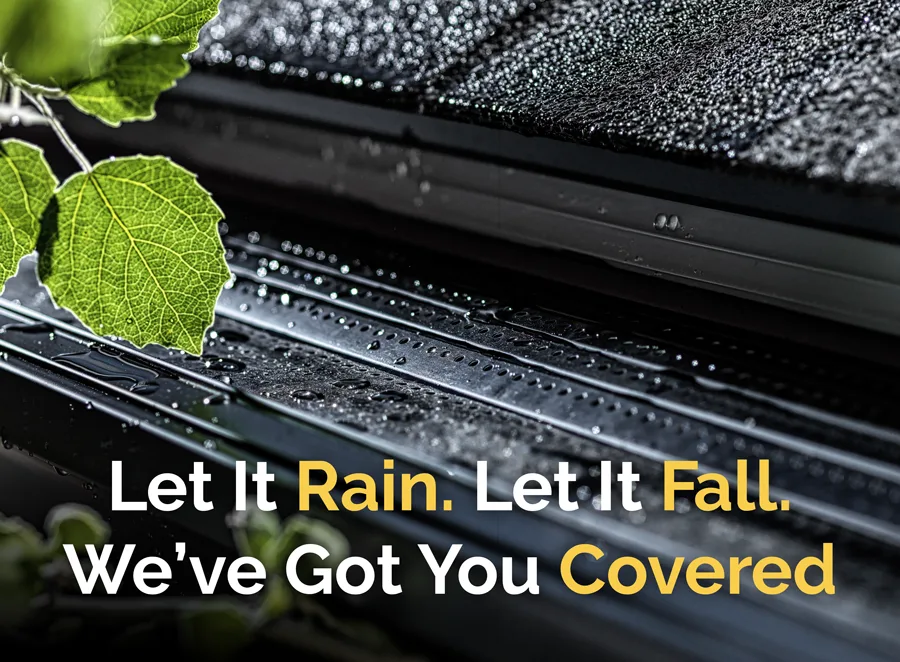 Seamless gutter installation by Superior Gutters & Construction